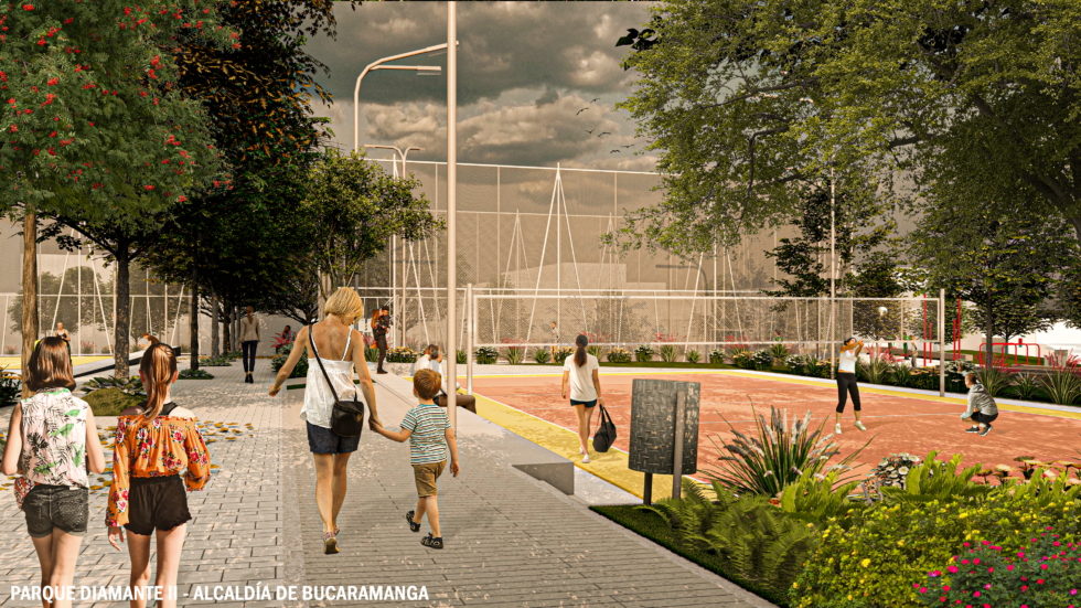 Alcaldía renovará los espacios del parque de El Diamante 2 en Bucaramanga